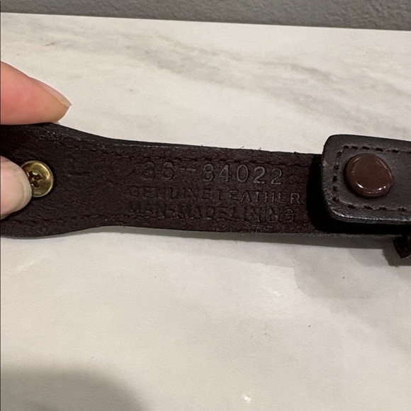 Women’s Brown Genuine Leather Western Cowgirl Belt with Silver Buckle 37 inches - Picture 7 of 8